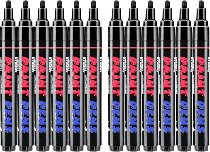 Black Paint Pens Paint Markers by Craiiby