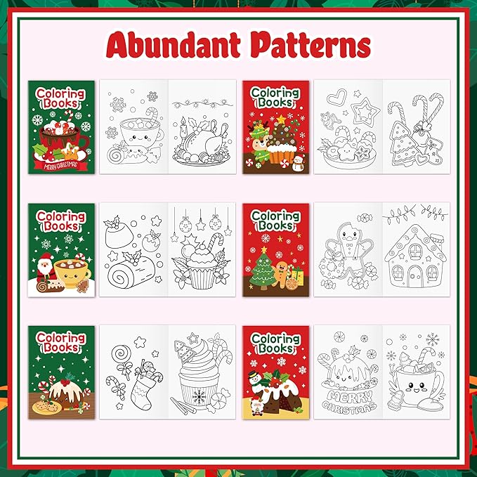 JAPBOR Christmas Food Coloring Books - Image 3