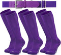 Youth Elite Baseball/Softball Socks & Belt Combo (3 Pairs of Socks with 1 Belt)