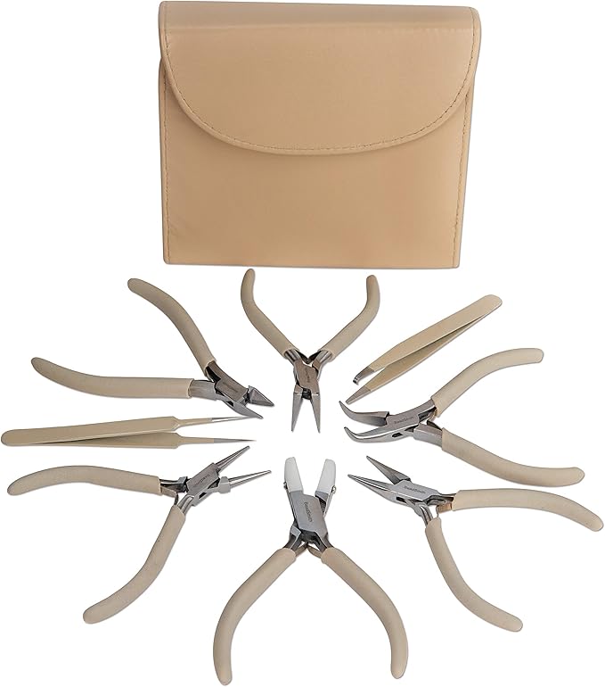 The Beadsmith Fashion Color Pliers – Set of 8 Slimline Color-Coordinated Tools by TheBeadsmith