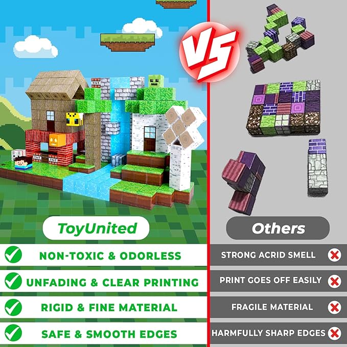 Magnetic Blocks-100PCS Magnetic Building Blocks Magnet Cube Toys Stacking - Image 4