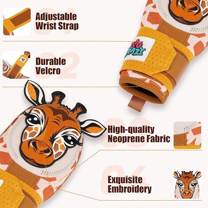 Big Crazy Baseball Sliding Mitt for Youth Sliding Mitt Adult Baseball Sliding Glove Universal Left/Right Hand Drippy Drip Accessory Bulldog Cow Giraffe