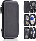 Golf Glove Holder Case for Accessories with Removable Glove Shaper Portable Golfer Gifts for Men & Women Caddy Organizer Case with Storage Slots for Divot Tools, Tees & Ball Markers
