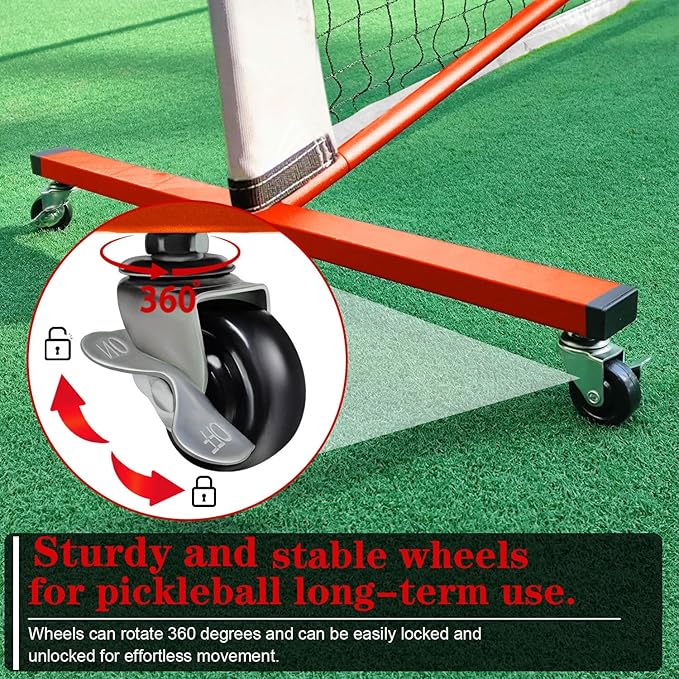 Zdgao Pickleball Set with Net for Driveway, 22 FT Regulation Size Pickle Ball - Image 2