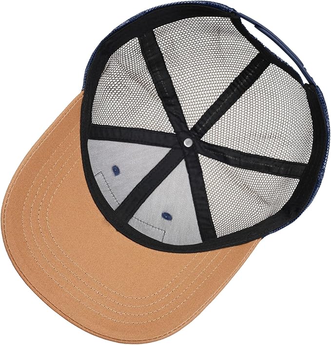 American Flag Trucker Hat - Snapback Hats for Men Women Baseball Cap - Breathable Mesh & Adjustable Fit for Casual Wear