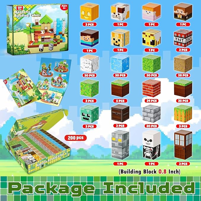 200PCS Magnetic Blocks - Image 3