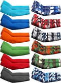 Newcotte 12 Pairs Arm Sleeves for Kids Compression Football Baseball Arm Sleeve Youth UV Protection Breathable Cooling Sleeve