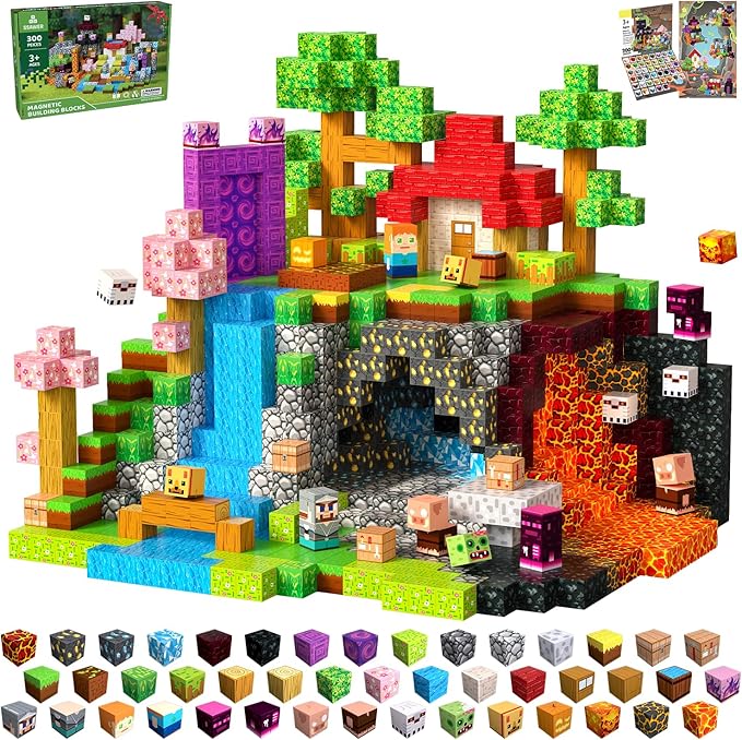300 PCS Magnetic Blocks by Unknown
