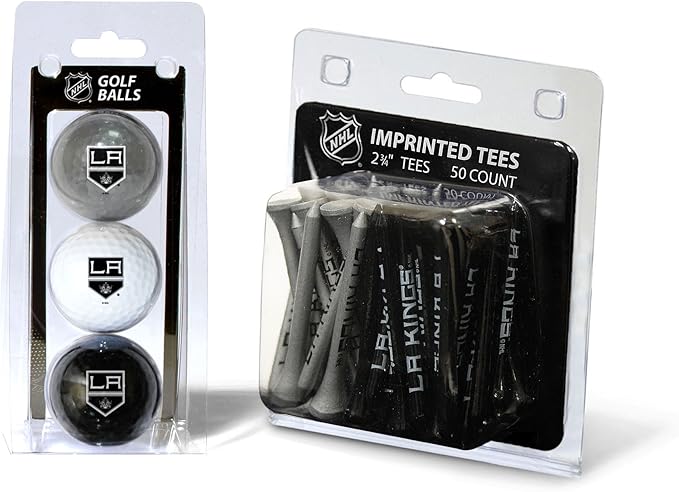 Team Golf NHL Philadelphia Flyers 3 Golf Balls and 50 Golf Tees Logo Imprinted Golf Balls (3 Count) & 2-3/4" Regulation Golf Tees (50 Count), Multi Colored