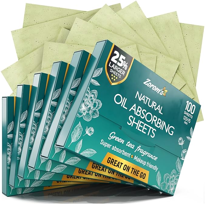 Natural Green Tea Oil Blotting Sheets by Zoroms