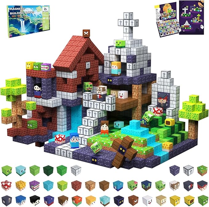 150 PCS Magnetic Building Blocks by Unknown