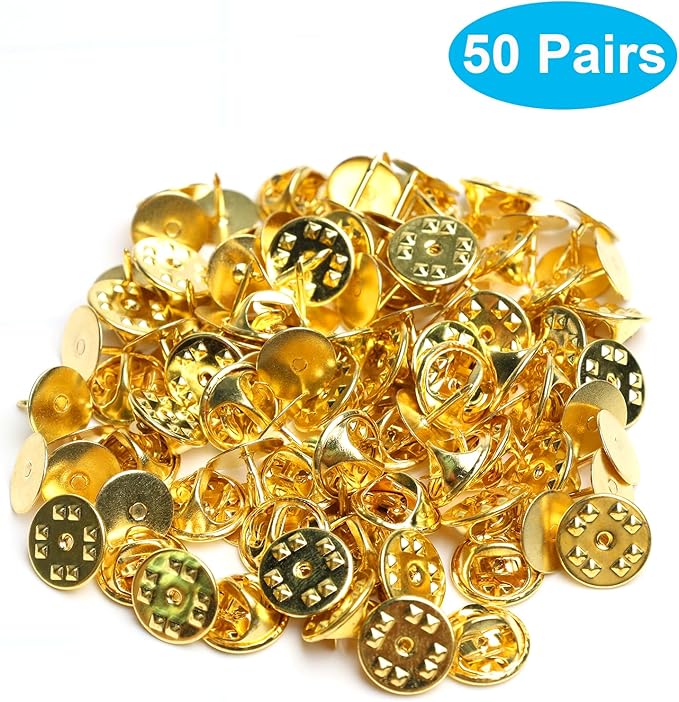 50 Pairs Premium Butterfly Clutch Pin Backs - Image 5