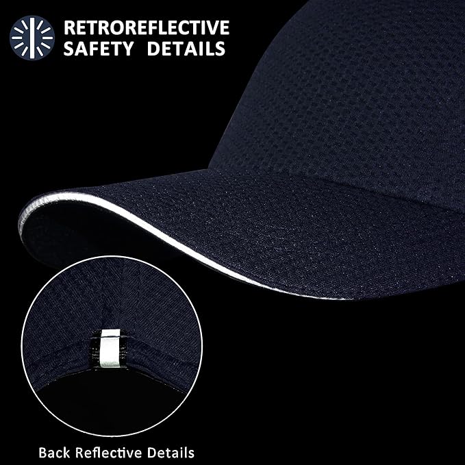 GADIEMKENSD Women's Race Day Running Cap Performance Mesh Hat - Excellent Ventilation, Lightweight, Reflective Safety