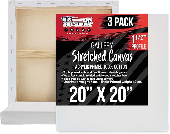 U.S. Art Supply Large Stretched Canvas by USArtSupply