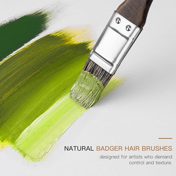 Oil Paint Brush Set, Filbert for Oil, Acrylic Canvas Paintings - Image 3