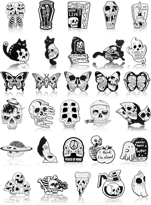 Ferraycle 30 Pieces Halloween Enamel Pins Set Horror Enamel Pins by Ferraycle