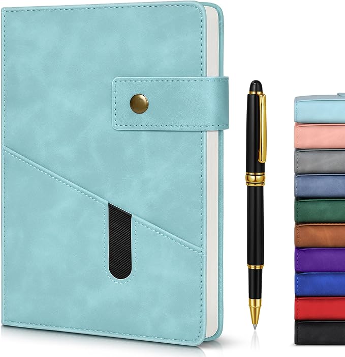 A5 Lined Leather Journal Notebook by vfaejll