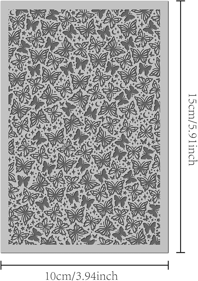 Arbuya Butterfly Polymer Clay Texture Mat - Image 3