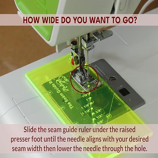 Madam Sew Seam Allowance Ruler and Magnetic Seam Guide - Image 2