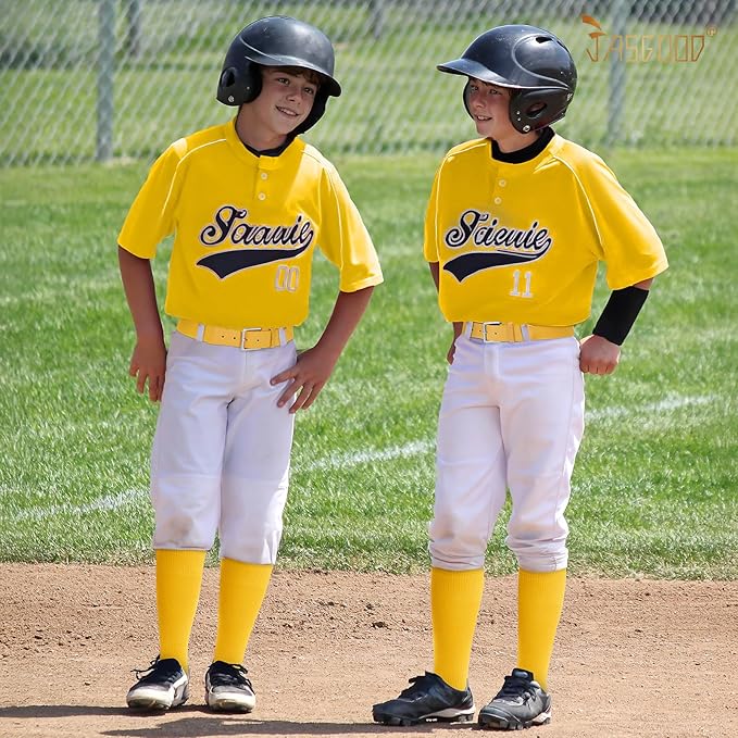 Baseball Socks and Belt for Youth Adult Softball Socks Combo Elastic Waist Belt for Men Kids Boys Girls Women JASGOOD