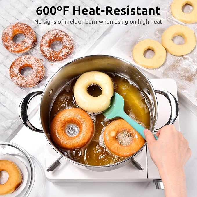 600ºF Heat Resistant Silicone Spatulas: U-Taste Upgraded Flexible Food Grade - Image 3