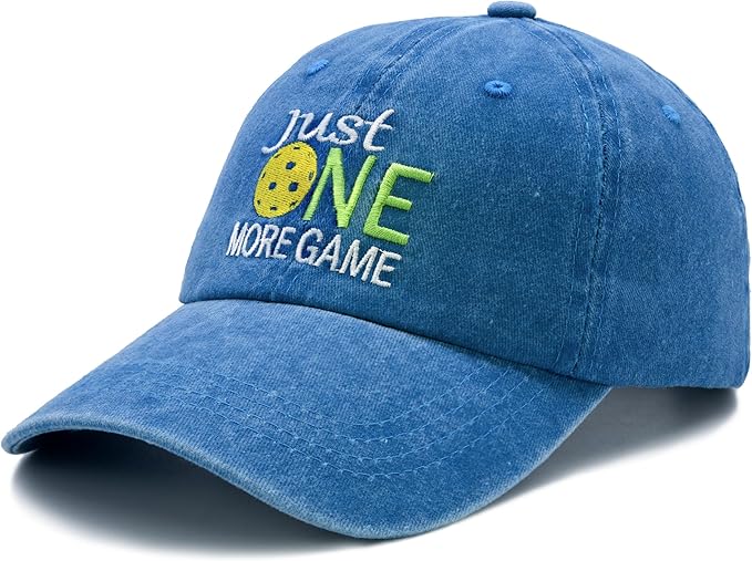 Waldeal Pickleball Hat,Adjustable Embroidered Washed Baseball Cap for Men Women