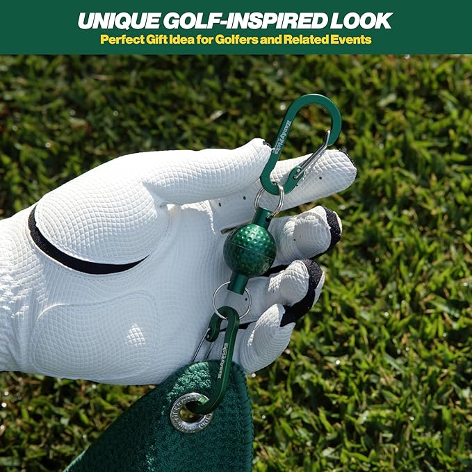 Handy Picks Magnetic Golf Towel Clip – Patented Mini Golf Ball Design – Convert Any Golf Towel with Eyelet into Magnetic Towel – Strong Magnet Holder for Cart, Bag & Clubs