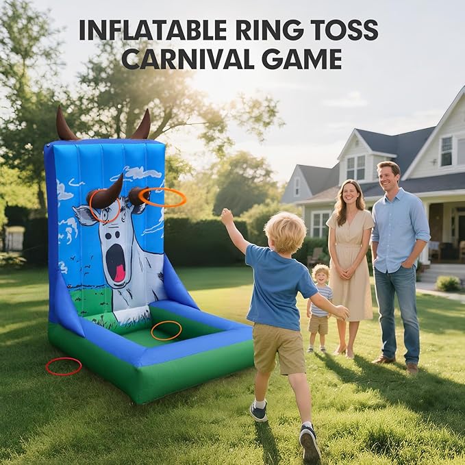 Inflatable Carnival Game with Built-in Blower, Portable Fun Toss Game - Image 6