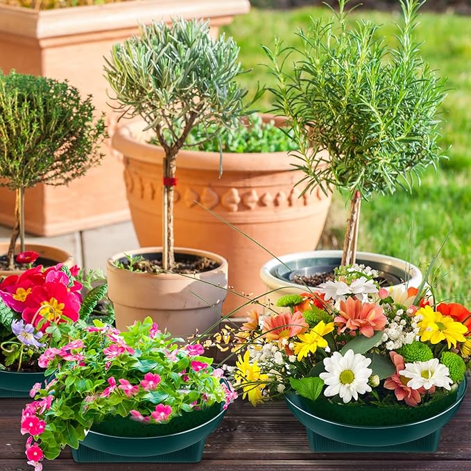 Karenhi 36 Pcs Floral Supplies Green Bowls - Image 4
