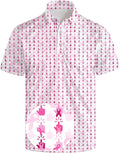 Golf Polo Shirts for Men Funny Print Short Sleeve Golf Shirts Performance Golf Polos