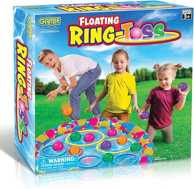 Gamie Floating Ring Toss Game for Kids, Outdoor Carnival Game Set - Image 7