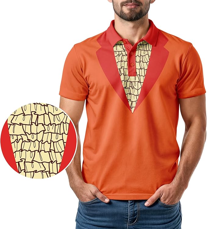 Funny Parody Golf Polo Shirt – Fun Movie Performance Quick Dry UPF Sun Protection Moisture Wicking Casual Wear Shocker Golf