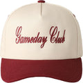 MIRMARU Two-Tone Vintage Canvas Trucker Hats for Men & Women, Adjustable Size Baseball Caps with Trendy Embroidered Design