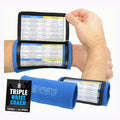 Sports Unlimited Youth Triple Wrist Coach, Football Wristbands for Plays, Baseball Wristbands, QB Arm Bands