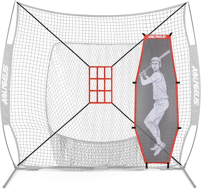 Baseball Softball Batter Dummy,Pitching Target,with Adjustable Strike Zone Attachment,Pitching Aid for Improved Accuracy