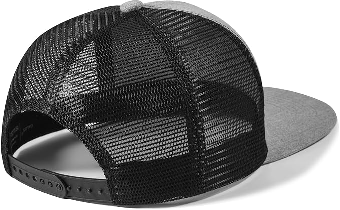UALON Baseball Cap, Snapback Trucker Hat for Men & Women with American Flag and Adjustable, Breathable Mesh, Flat Bill Hats