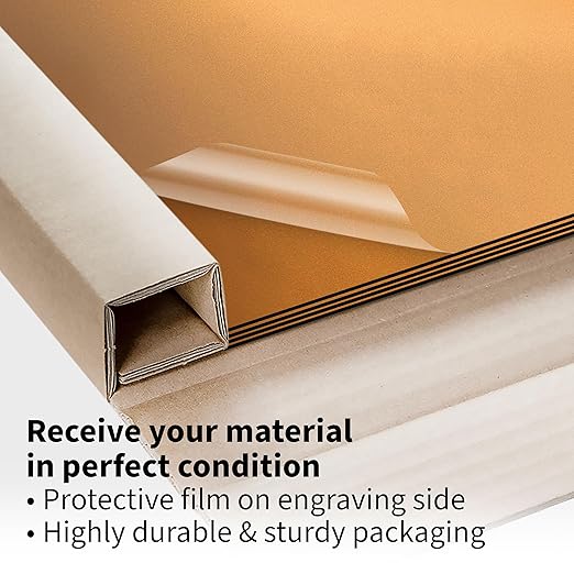 Trotec | Metallic Looking Acrylic Sheet | 12"x12"x1/16, Name Plate | USA Made - Image 5