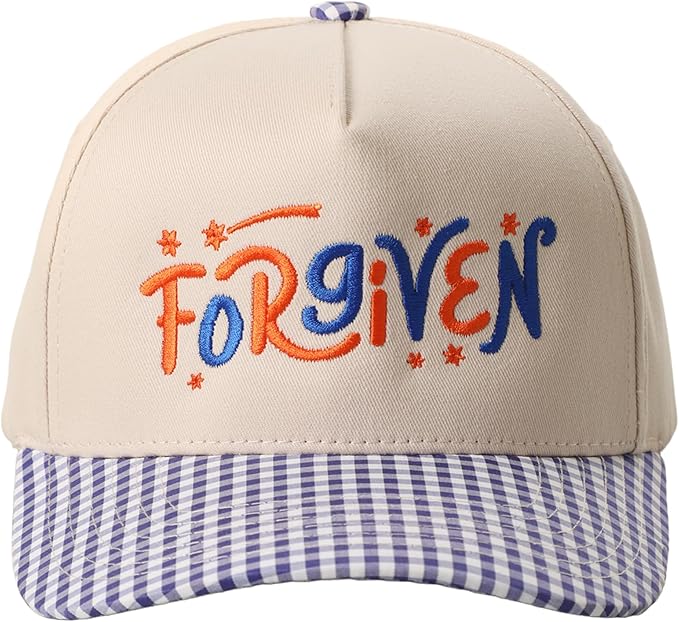 MIRMARU Two-Tone Vintage Canvas Trucker Hats for Men & Women, Adjustable Size Baseball Caps with Trendy Embroidered Design