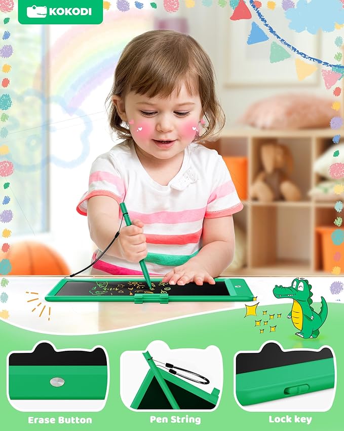 KOKODI LCD Writing Tablet, 10 Inch Colorful Toddler Doodle Board Drawing Tablet - Image 4