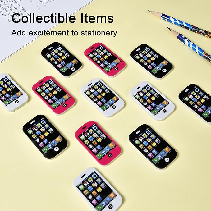 HILAZA 20 Mini Cool Phone Erasers - Image 7