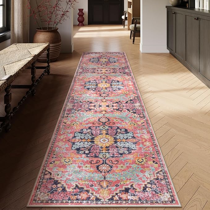 Lahome Boho 2'8"x10' Washable Hallway Kitchen Runner Rugs by Lahome