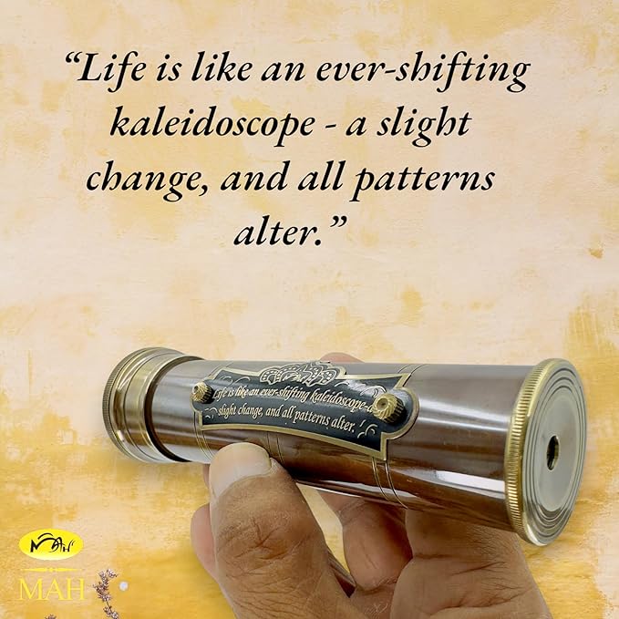 Handcrafted Brass Kaleidoscope – Vintage Nautical Collectible Gift - Image 9