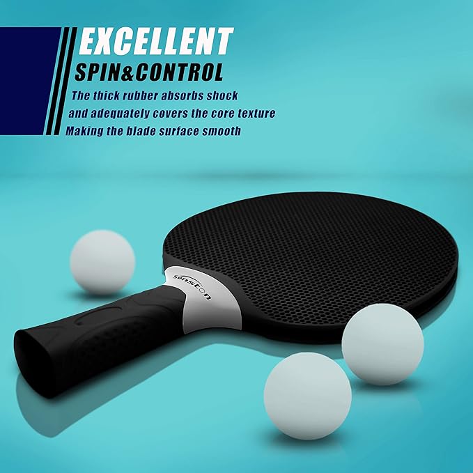 Senston Table Tennis Rackets Set, Professional Ping Pong Paddle Set - Image 3