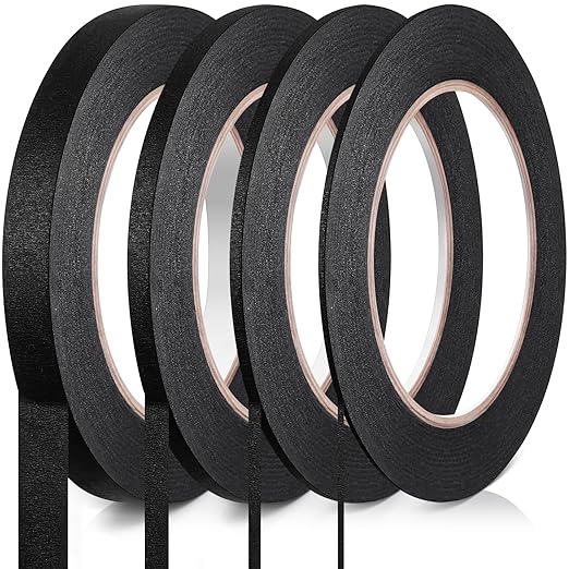 Epakh 4 Rolls Pinstripe Tape, Masking Tape in 1/16, 1/4 and 1/2 Inch Wide by Epakh