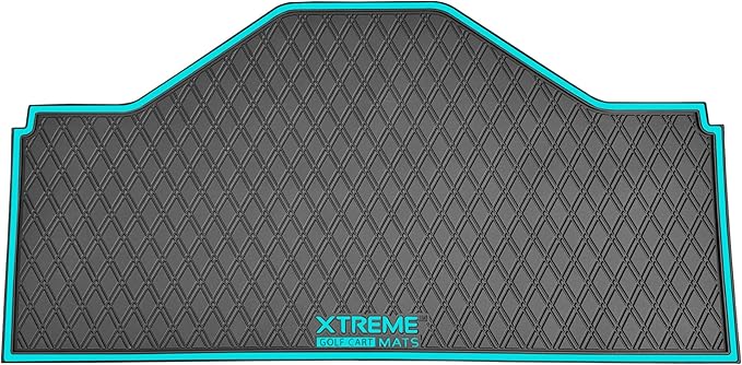 Xtreme MATS Evolution D5 Golf Cart Floor Mat Set - Rubber Double Diamond Design - Fits DMAX, D5, 2+2, 4F, 6F, Including Evolution Maverick and Ranger Trims