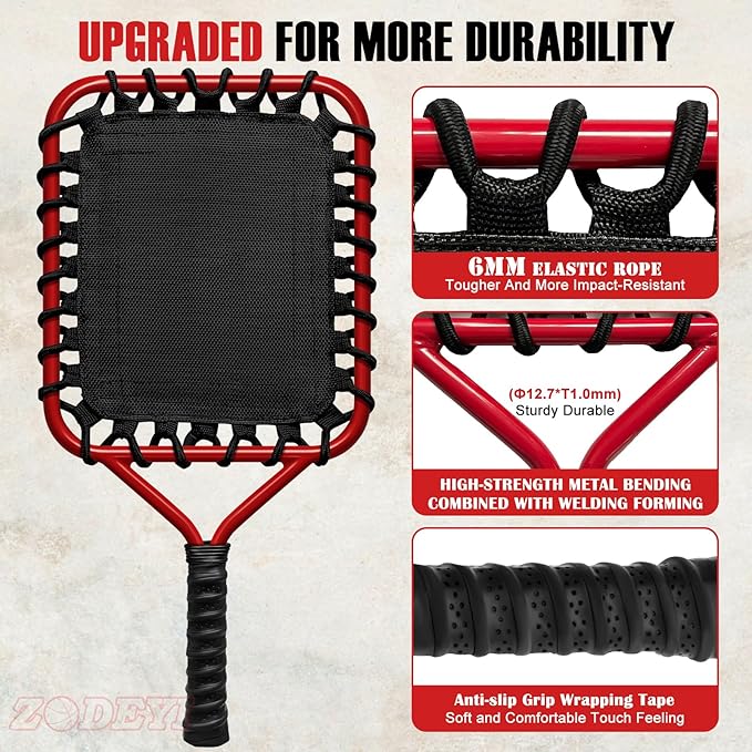 Baseball Racket for Fly Balls, Grounders, and Line Drives - Softball/Baseball Fungo Bat for Coaches and Parents to Help with Auxiliary Training - Attach a Racket Bag and Winding Tape