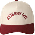 MIRMARU Two-Tone Vintage Canvas Trucker Hats for Men & Women, Adjustable Size Baseball Caps with Trendy Embroidered Design
