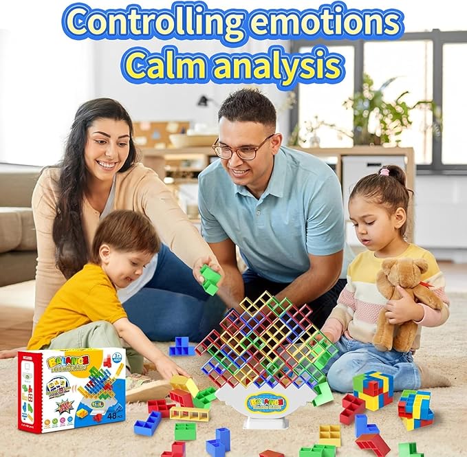 48 Pcs Game Gifts, Balance Stacking Blocks Game，Perfect - Image 6