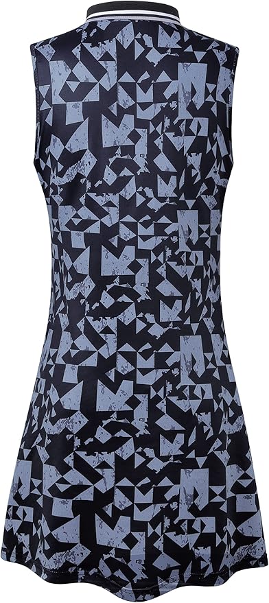 Womens Sleeveless Golf Tennis Dresses with Inner Shorts＆Pockets for Workout Exercise