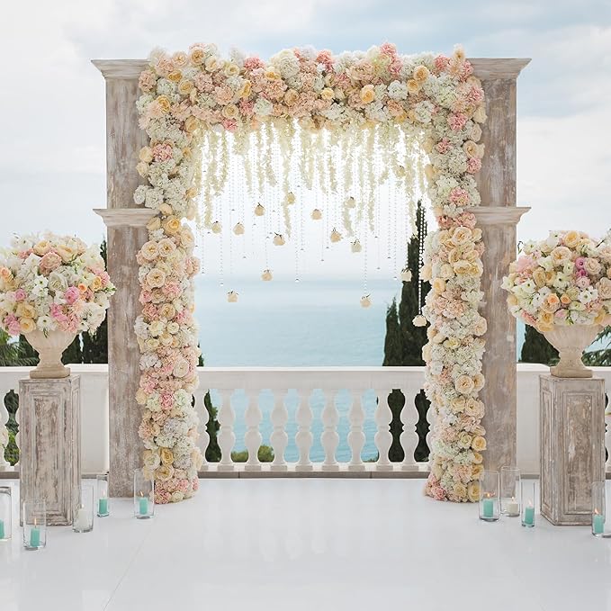 Maitys 12 Pieces Round Floral Foam Wet Green Flower Foam DIY Flower Arrangement - Image 7